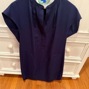 Vince Midnight Blue Shirt Dress